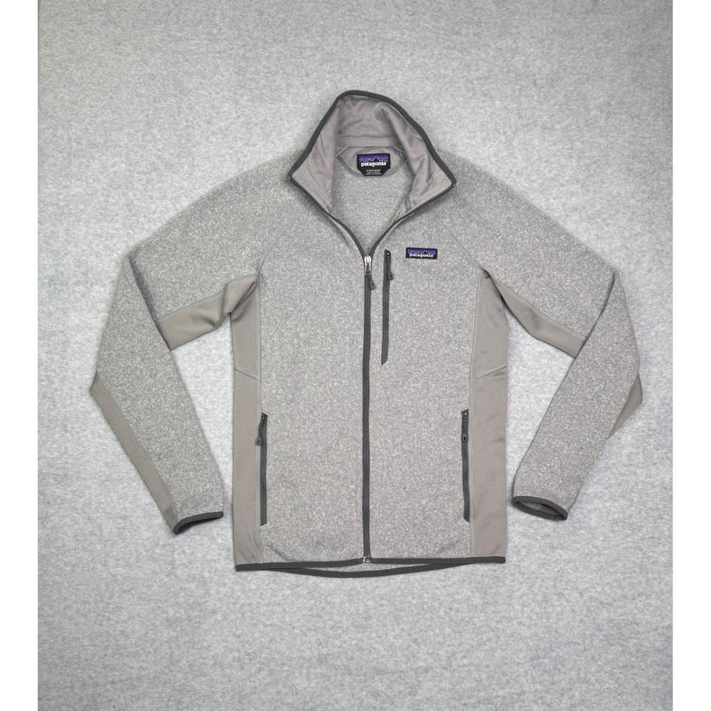 Patagonia Mens Performance Better Sweater Fleece Jacket Grey Size Small Hiking